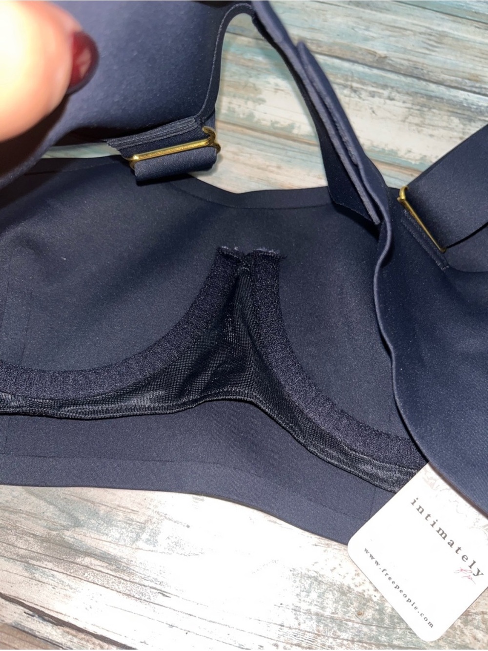 Free People Intimately Black Sweetheart Longline Bra Bralette NWT S - Picture 5 of 6
